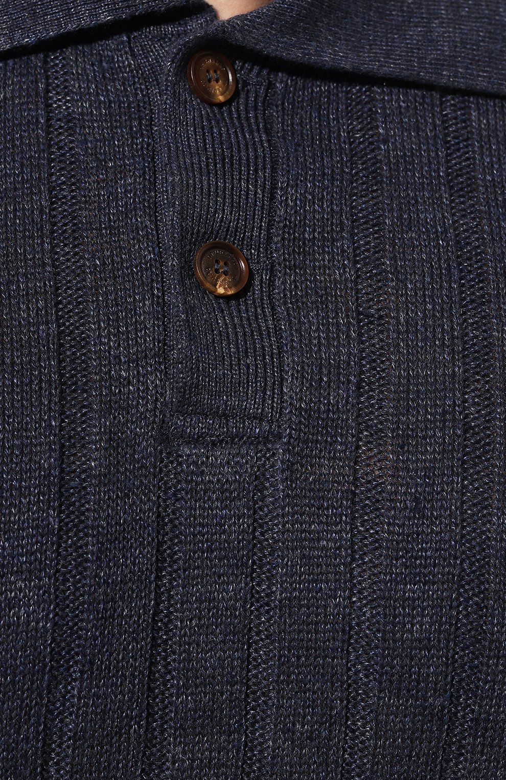 Поло изо льна и хлопка BRUNELLO CUCINELLI, арт. M2L70B2256, фото 5