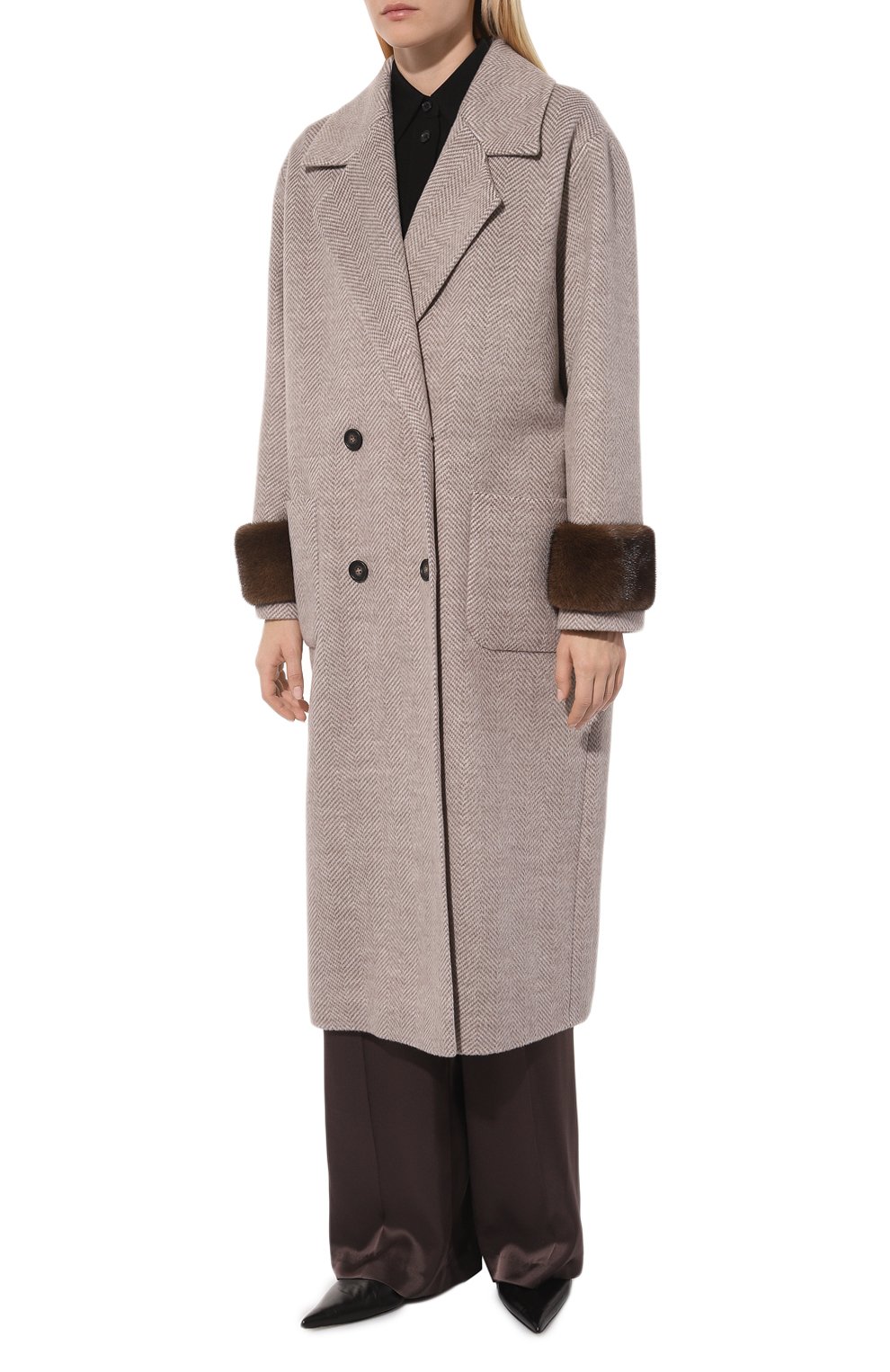 Пальто из шерсти и кашемира SEVEN LAB, арт. SCP.05.280.122, фото 3