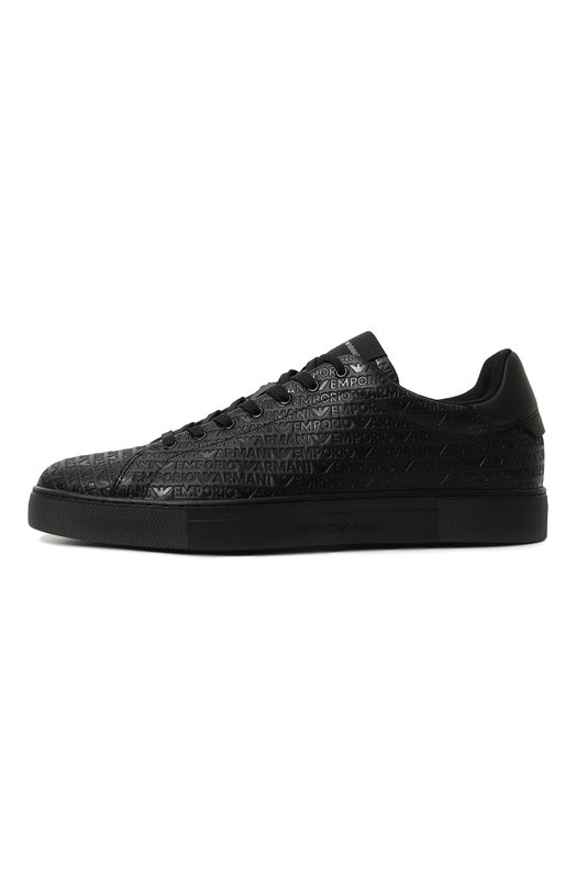 Кожаные кеды Emporio Armani X4X670/XD432 Чёрный  X4X670/XD432 Фото 4