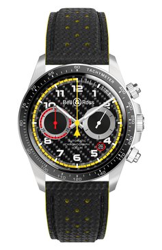 Мужские часы br v2-94 r.s.18 BELL & ROSS бесцветного цвета, арт. BRV294-RS18/SCA | Фото 1 (Механизм: Автомат; Материал корпуса: Сталь; Региональные ограничения белый список (Axapta Mercury): Не проставлено; Цвет циферблата: Чёрный; Нос: Не проставлено; Ограничения доставки: m-style)