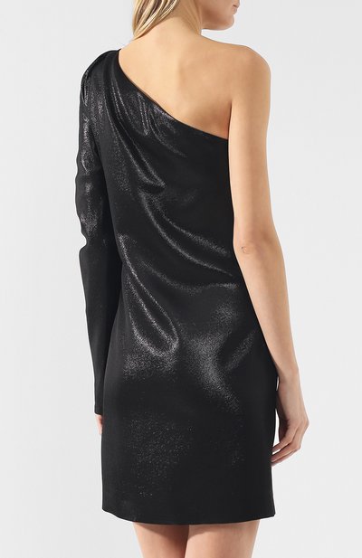 Платье на одно плечо VICTORIA, VICTORIA BECKHAM бронзового цвета по цене 46250 руб., арт. DRVV 602 PSS19 FLUID LUREX BLEND, фото 4 Платье на одно плечо VICTORIA, VICTORIA BECKHAM, арт. DRVV 602 PSS19 FLUID LUREX BLEND, фото 4