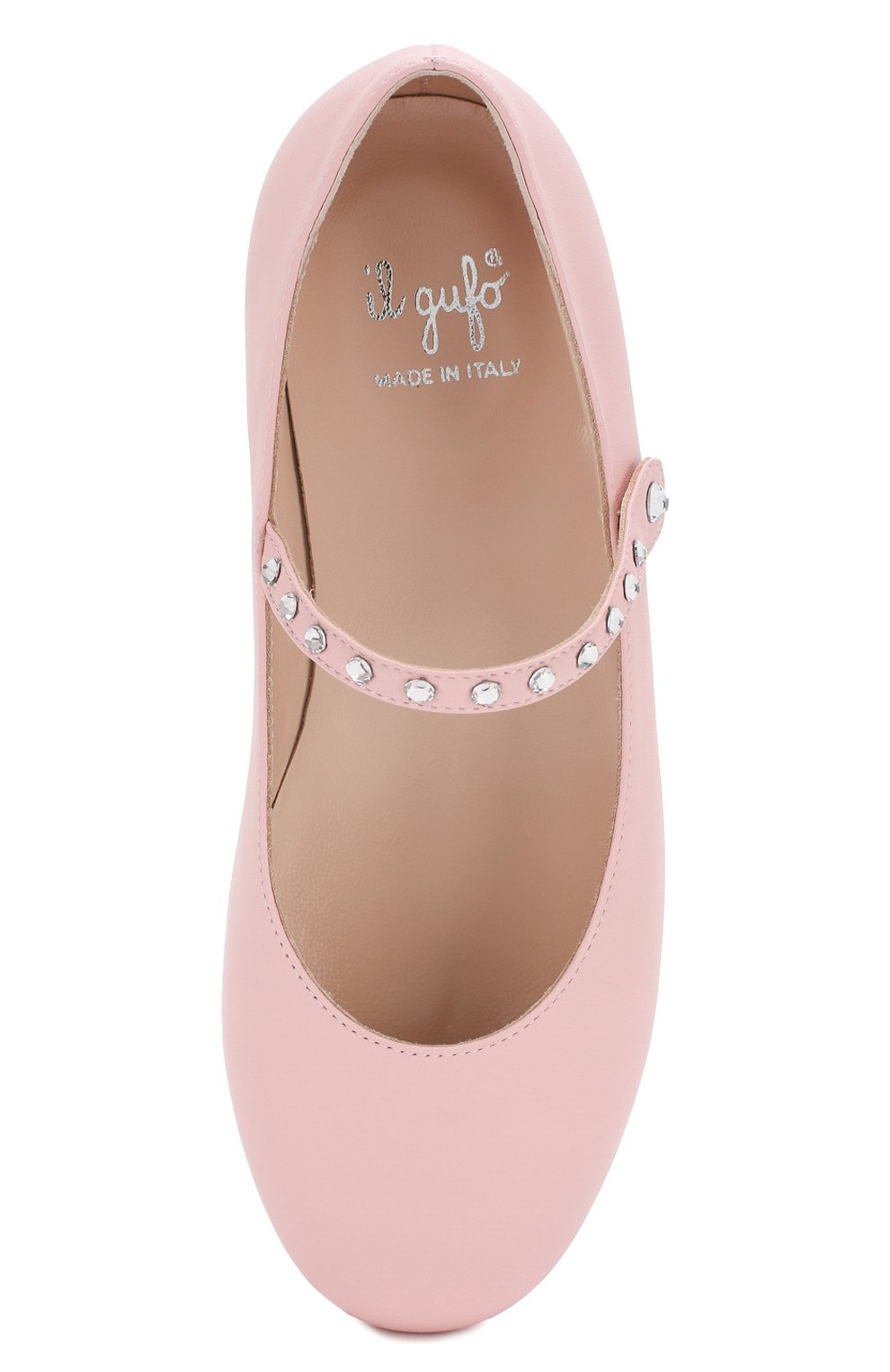 Кожаные балетки IL GUFO розового цвета по цене 23850 руб., арт. G313/VITELL0 NAPPAC0/31-34, фото 4 Кожаные балетки IL GUFO, арт. G313/VITELL0 NAPPAC0/31-34, фото 4