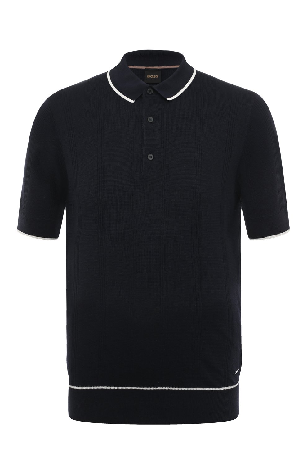 Поло из шелка и хлопка BOSS, арт. 50486742, фото 1