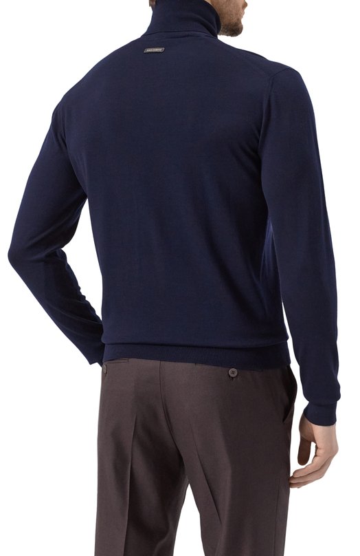 Шерстяная водолазка Dolce & Gabbana GXW05T/JCVZS Синий  GXW05T/JCVZS Фото 4
