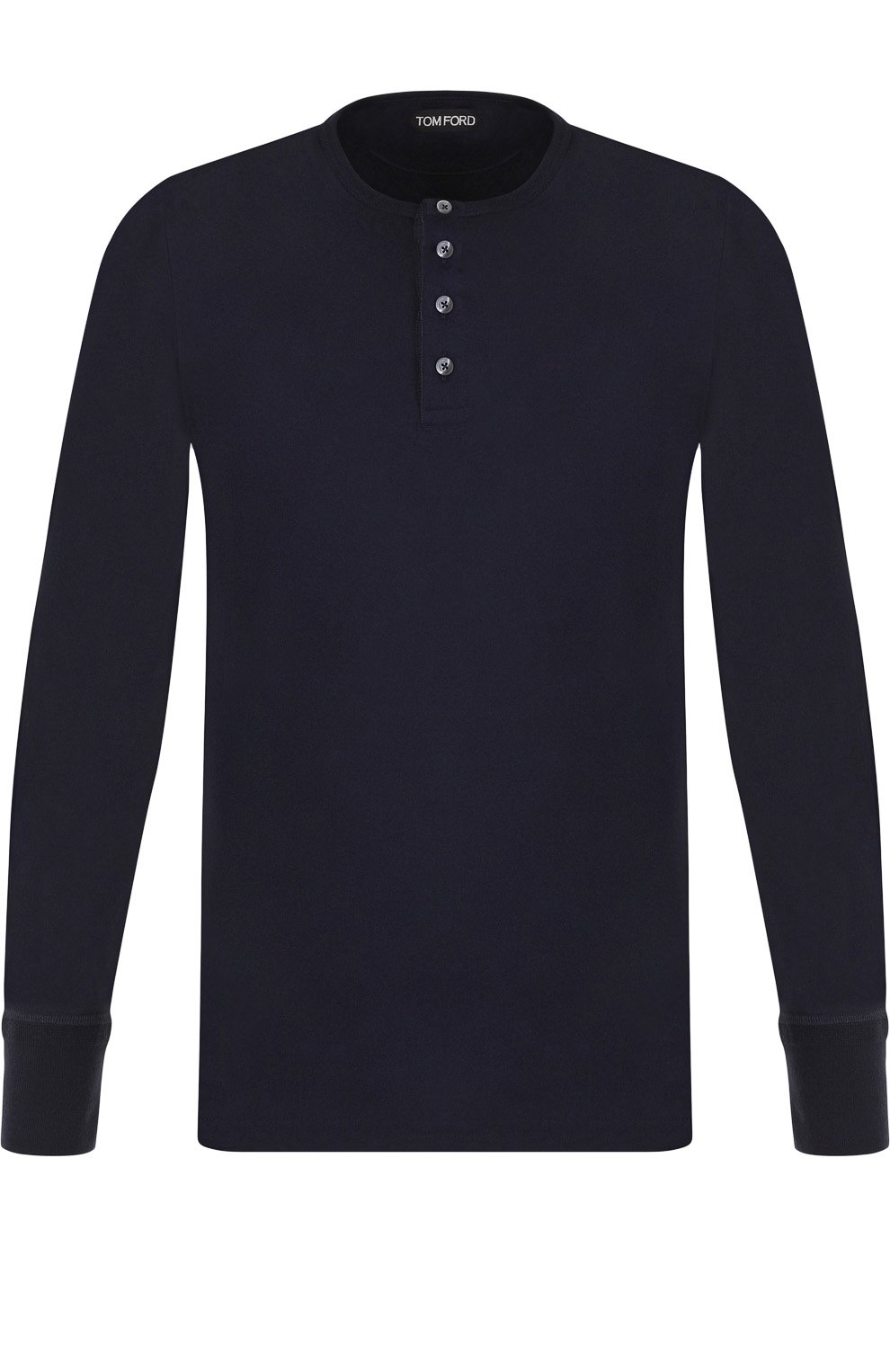 Хлопковый лонгслив с воротником на пуговицах TOM FORD, арт. BP402/TFJ890, фото 1