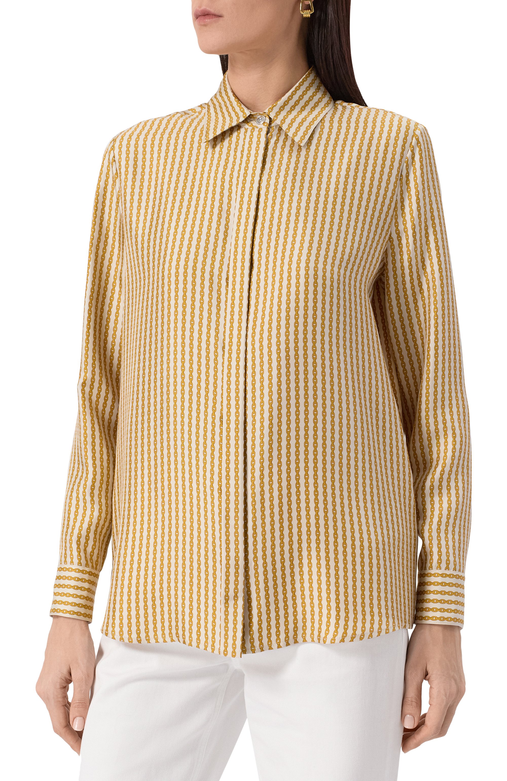 Шелковая рубашка VERSACE, арт. 1001360/1A13367, фото 3