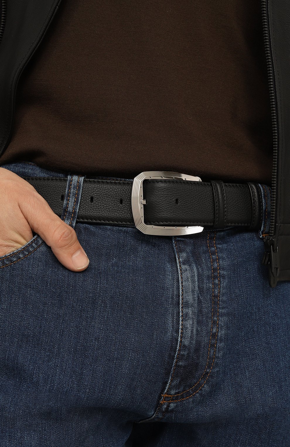 Кожаный ремень STEFANO RICCI, арт. N381MR/A570P, фото 2