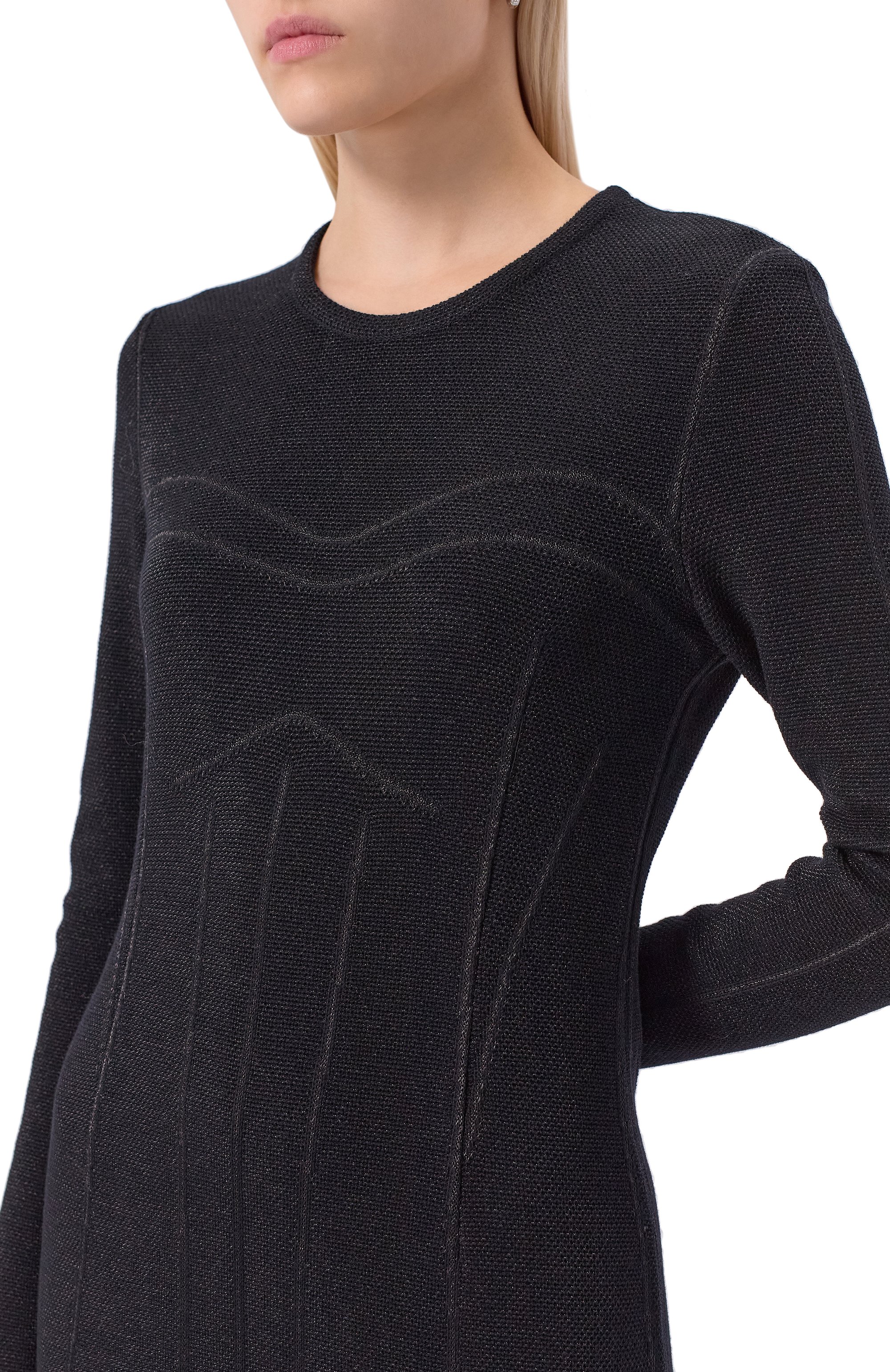 Платье из шерсти и вискозы AND THE BRAND, арт. W26-D050-1202-900, фото 5