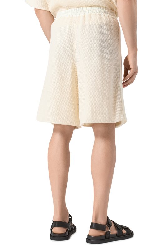 Хлопковые шорты Jil Sander J22MU0131/J20258 Кремовый  J22MU0131/J20258 Фото 4