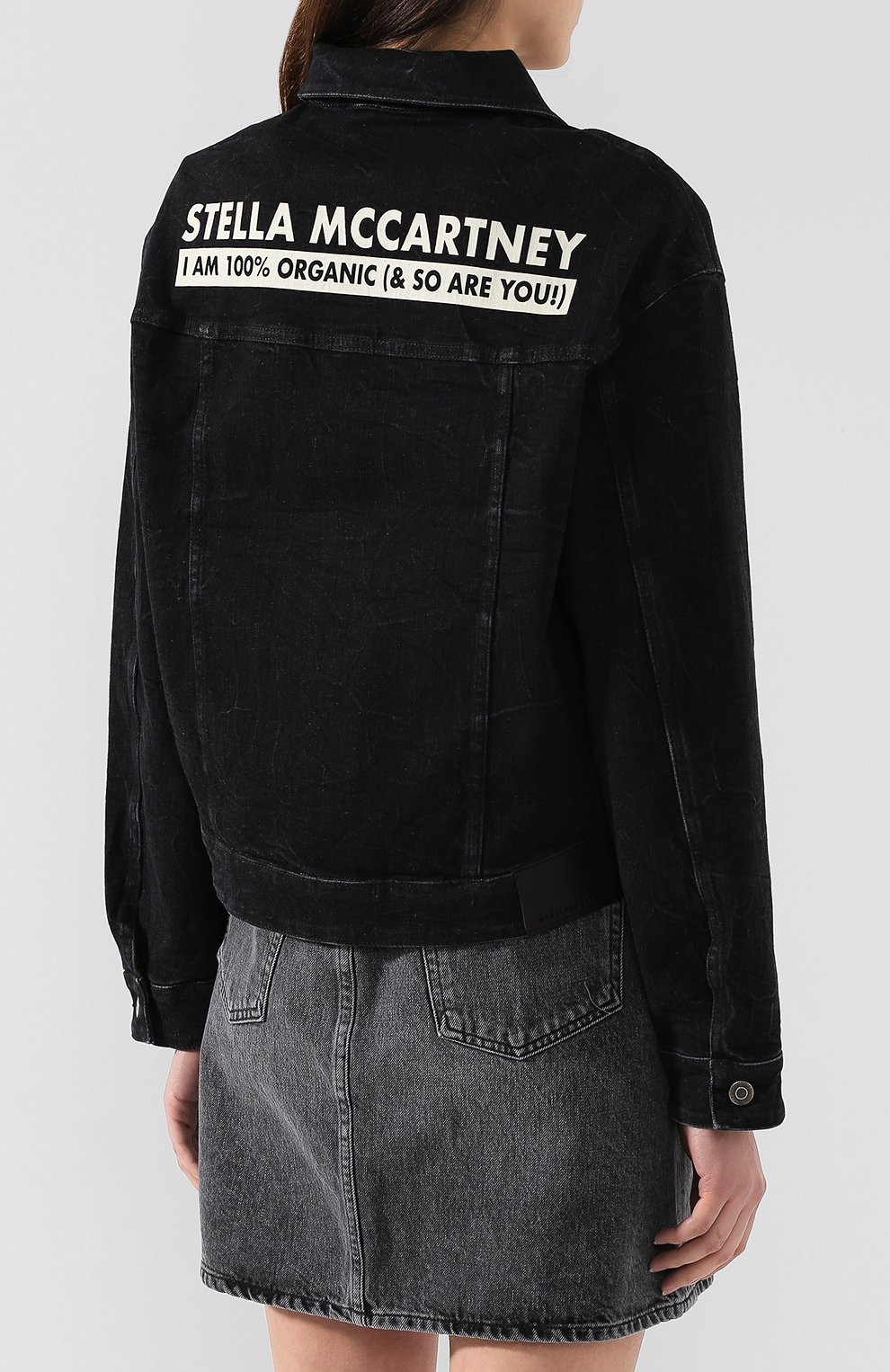 Джинсовая куртка STELLA MCCARTNEY черного цвета по цене 58900 руб., арт. 591394/SNH41, фото 4 Джинсовая куртка STELLA MCCARTNEY, арт. 591394/SNH41, фото 4