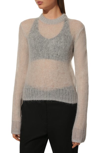 Свитер ACNE STUDIOS серого цвета по цене 24350 руб., арт. A60348, фото 3 Свитер ACNE STUDIOS, арт. A60348, фото 3