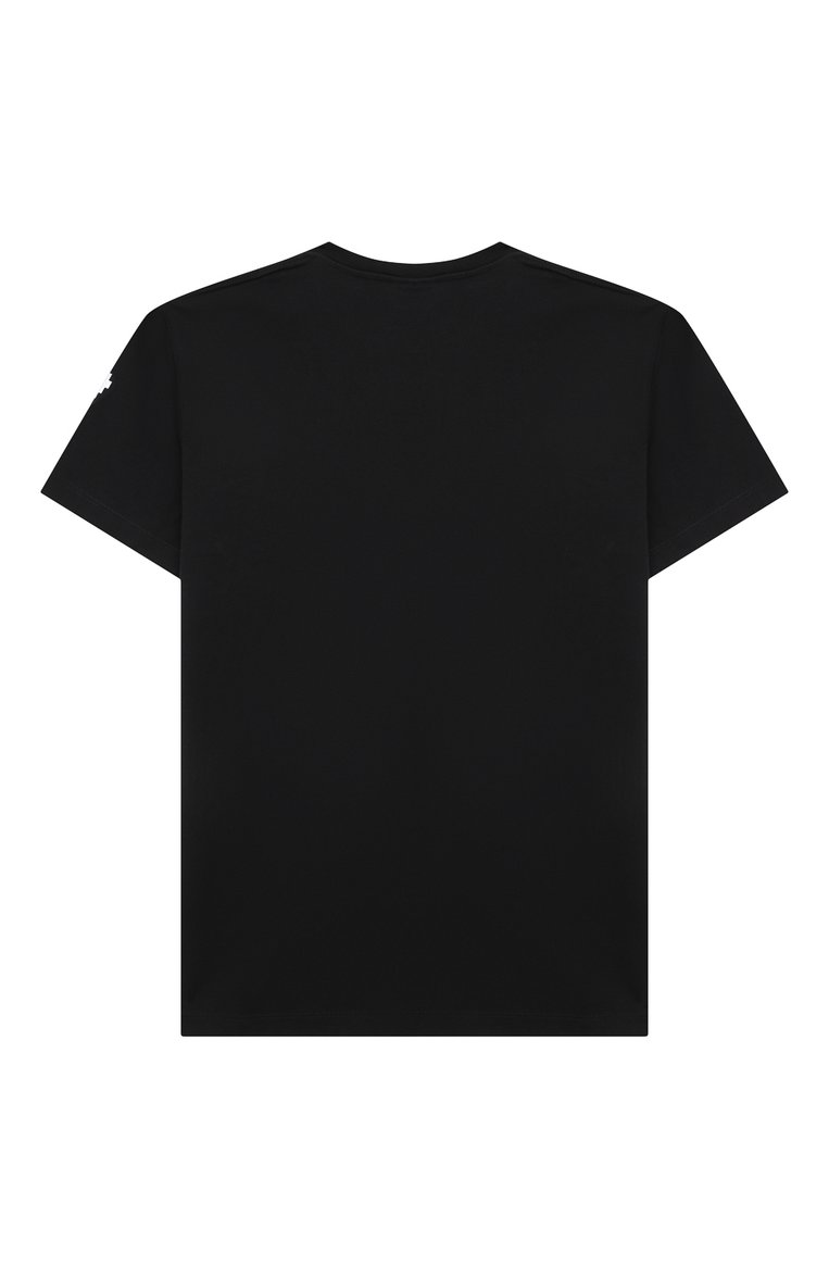 Детская хлопковая футболка MARCELO BURLON KIDS OF MILAN черного цвета, арт. 21E/B/MB/1102/0010/2-6Y | Фото 2 (Рукава: Короткие; Материал внешний: Хлопок; Региональные ограничения белый список (Axapta Mercury): RU; Мальчики Кросс-КТ: Футболка-одежда; Материал сплава: Проставлено; Драгоценные камни: Проставлено; Ростовка одежда: 6 лет | 116 см)