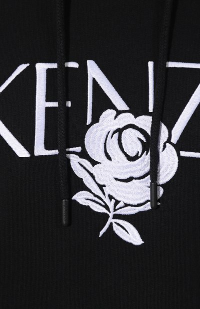 Хлопковое худи KENZO черного цвета по цене 29950 руб., арт. 2SW780952, фото 5 Хлопковое худи KENZO, арт. 2SW780952, фото 5