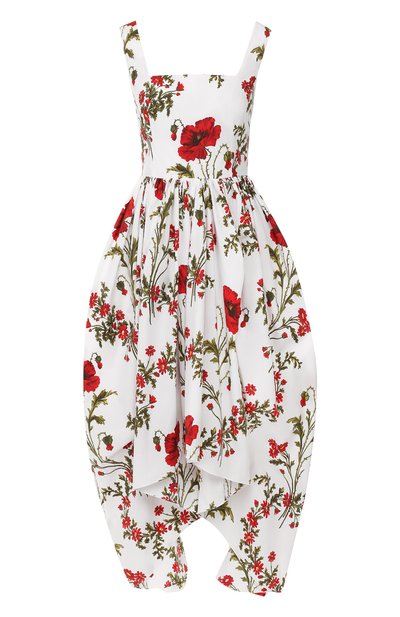 Женское хлопковое платье ALEXANDER MCQUEEN, арт. 570421/QMD05