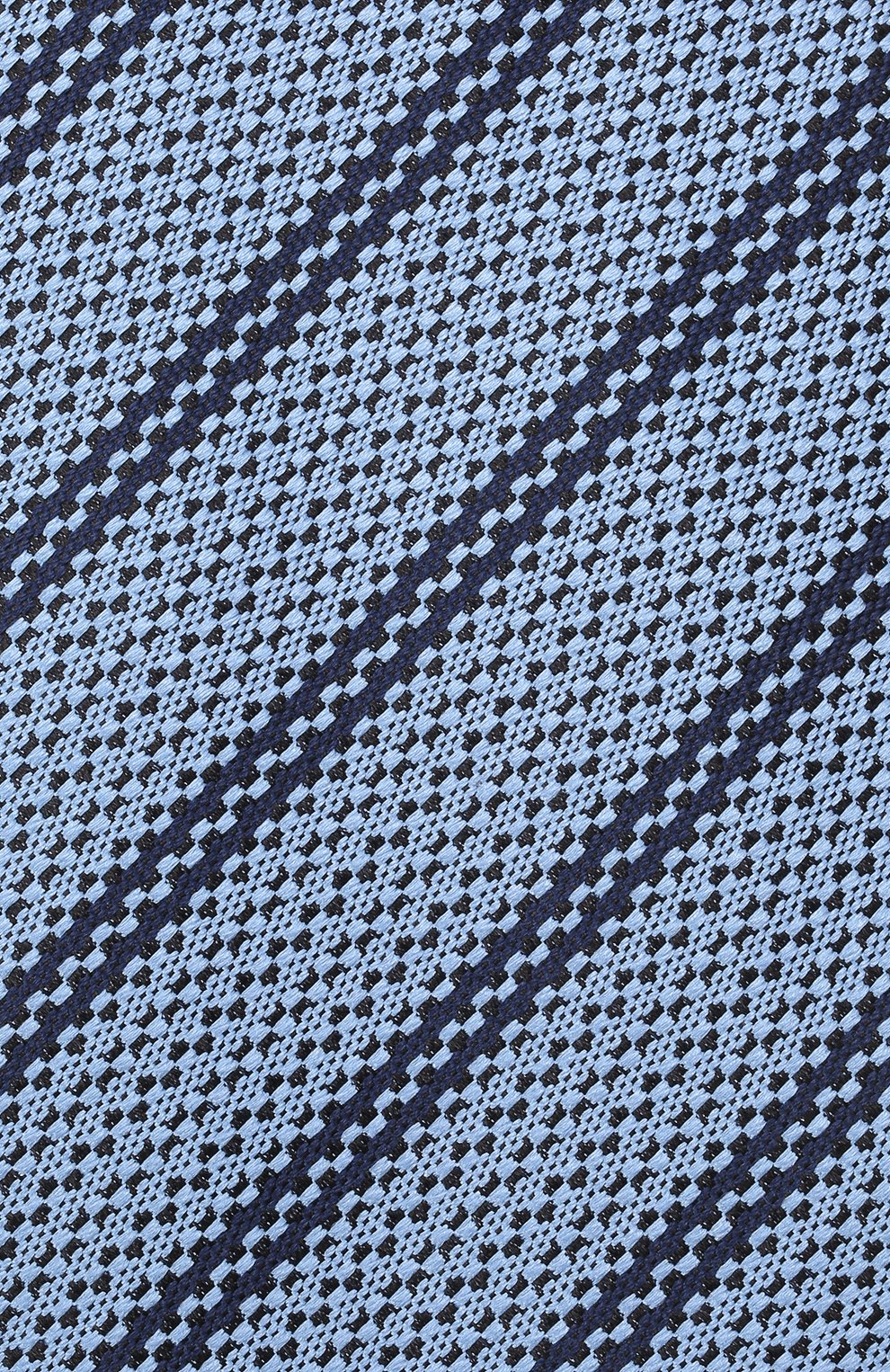 Шелковый галстук ZEGNA голубого цвета по цене 19650 руб., арт. Z2D33T/1XW, фото 4 Шелковый галстук ZEGNA, арт. Z2D33T/1XW, фото 4