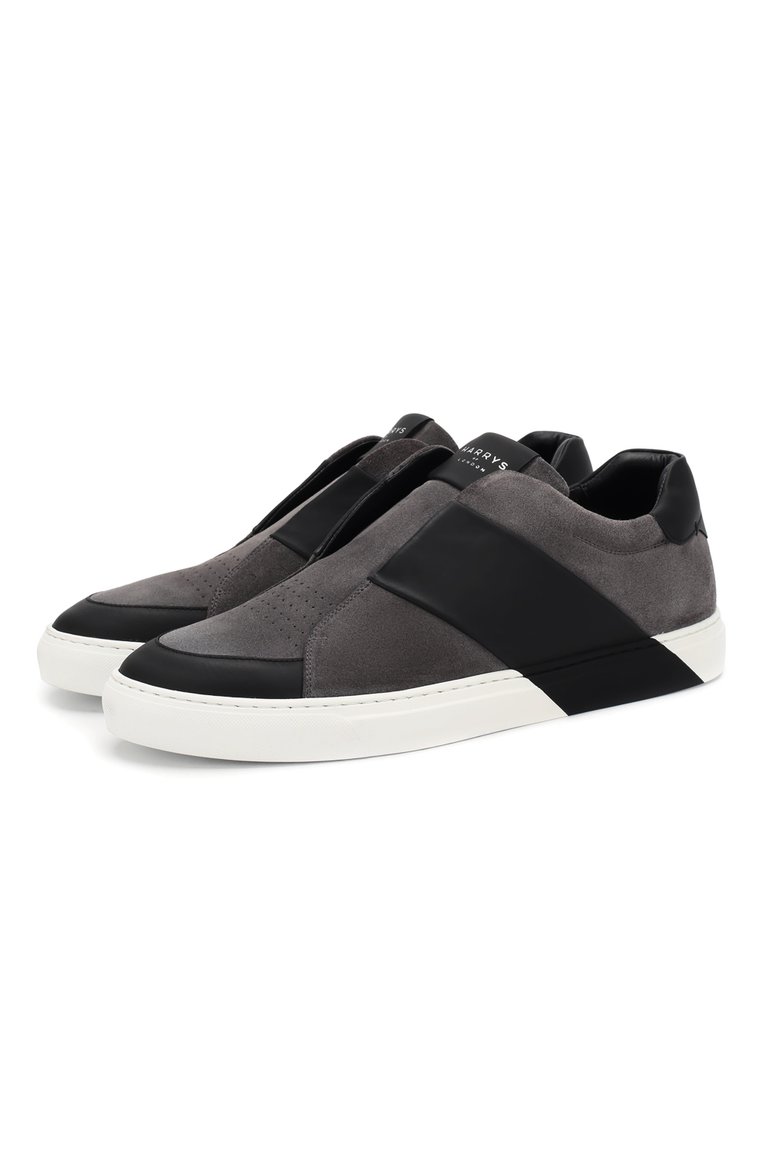 Мужские замшевые кеды HARRYS OF LONDON черного цвета, арт. B0LT SUEDE/TECH LEATHER/CG | Фото 1 (Статус проверки: Проверено, Проверена категория; Подошва: Массивная; Материал внешний: Замша, Натуральная кожа; Материал внутренний: Натуральная кожа; Материал утеплителя: Без утеплителя; Стили: Классический; Ма�териал сплава: Проверено, Проставлено; Драгоценные камни: Проставлено; Кросс-КТ: Низкие)