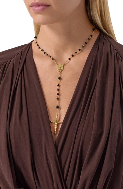 Колье DOLCE & GABBANA золотого цвета по цене 42100 руб., арт. WNP4C2/W1111, фото 2 Колье DOLCE & GABBANA, арт. WNP4C2/W1111, фото 2