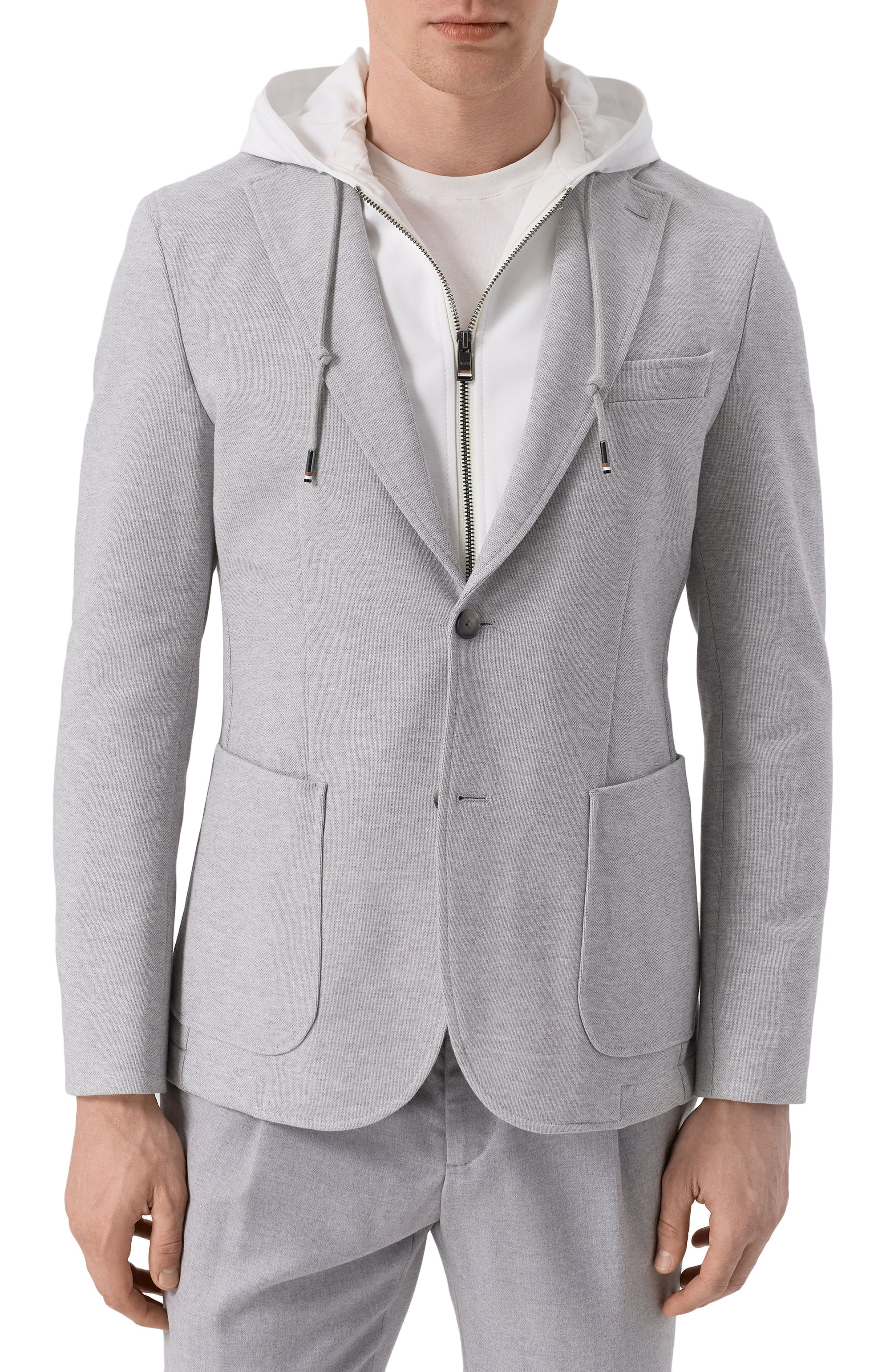 Хлопковый пиджак BOSS, арт. 50545835, фото 4