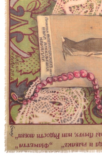 Шаль мариинский театр из кашемира и шерсти GOURJI, арт. 91240755/62114, фото 4