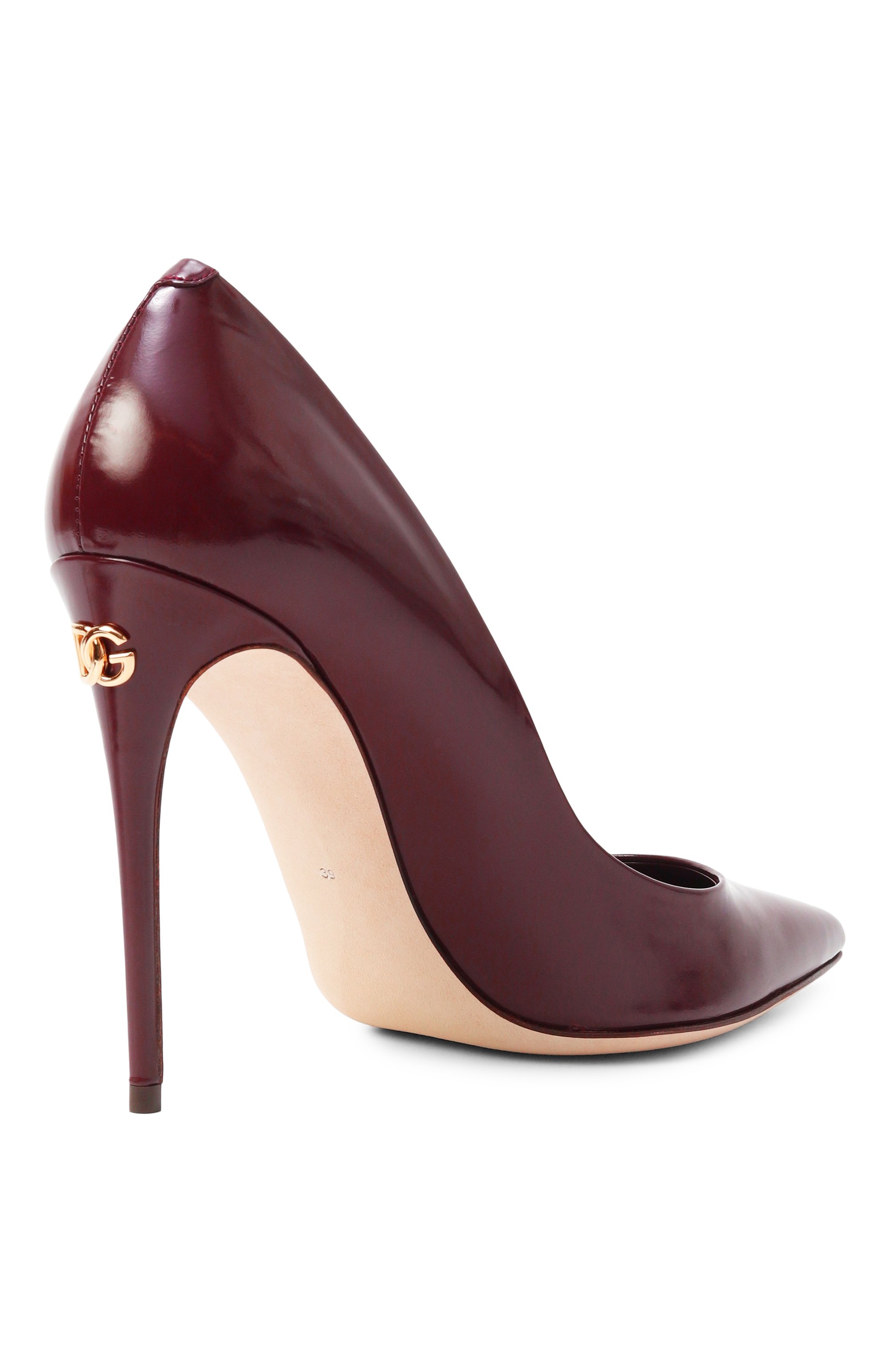 Лакированные туфли cardinale DOLCE & GABBANA бордового цвета по цене 89950 руб., арт. CD1710/A1037, фото 5 Лакированные туфли cardinale DOLCE & GABBANA, арт. CD1710/A1037, фото 5