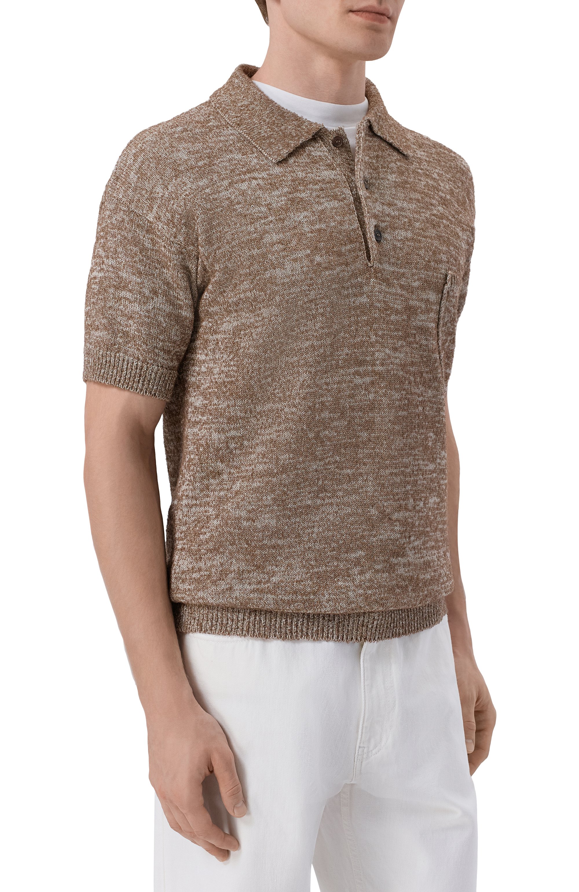 Поло из хлопка и шерсти MAISON MARGIELA, арт. S50GL0062/M13152, фото 3