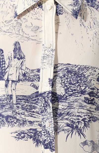Шелковая рубашка CHLOÉ, арт. CHC19WHT59338, фото 5