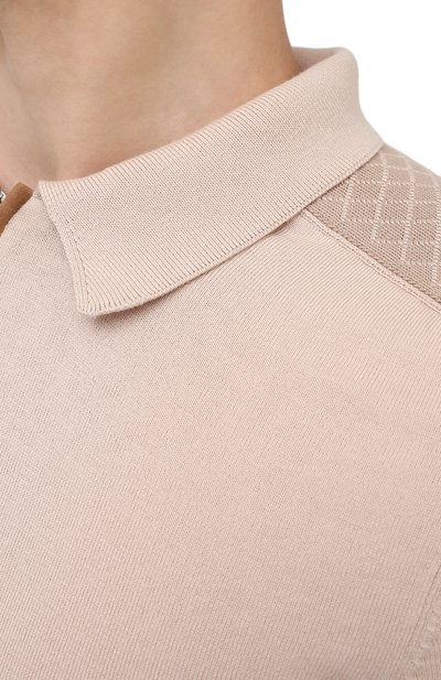 Поло из хлопка и шелка IL BORGO CASHMERE, арт. 56-1963-01G0, фото 5