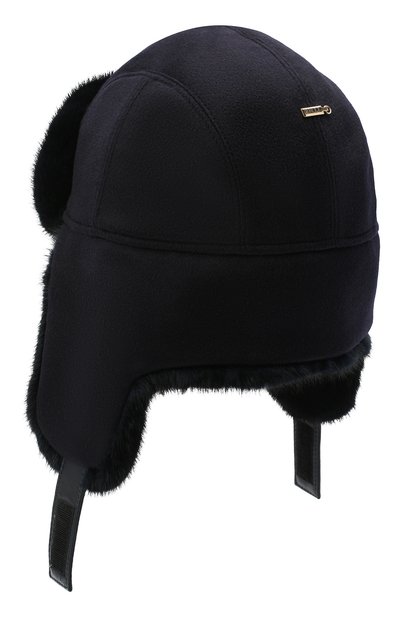 Шапка-ушанка с отделкой из меха норки ZILLI, арт. MHQ-0RS00-30337/1001, фото 2