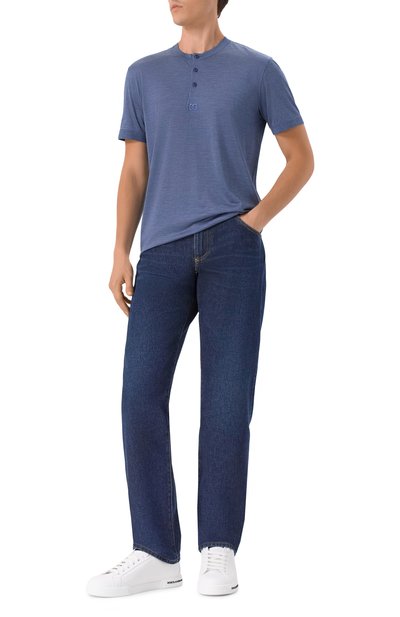 Шелковая футболка-хенли DOLCE & GABBANA, арт. G8QK3Z/G7PG0, фото 2