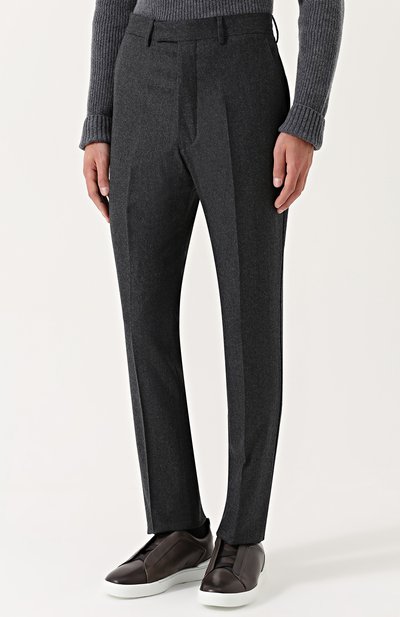 Шерстяные брюки прямого кроя OFFICINE GENERALE, арт. W17MTLG130, фото 3