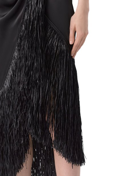 Атласная юбка DAVID KOMA черного цвета по цене 152000 руб., арт. RE25DK81S, фото 5 Атласная юбка DAVID KOMA, арт. RE25DK81S, фото 5