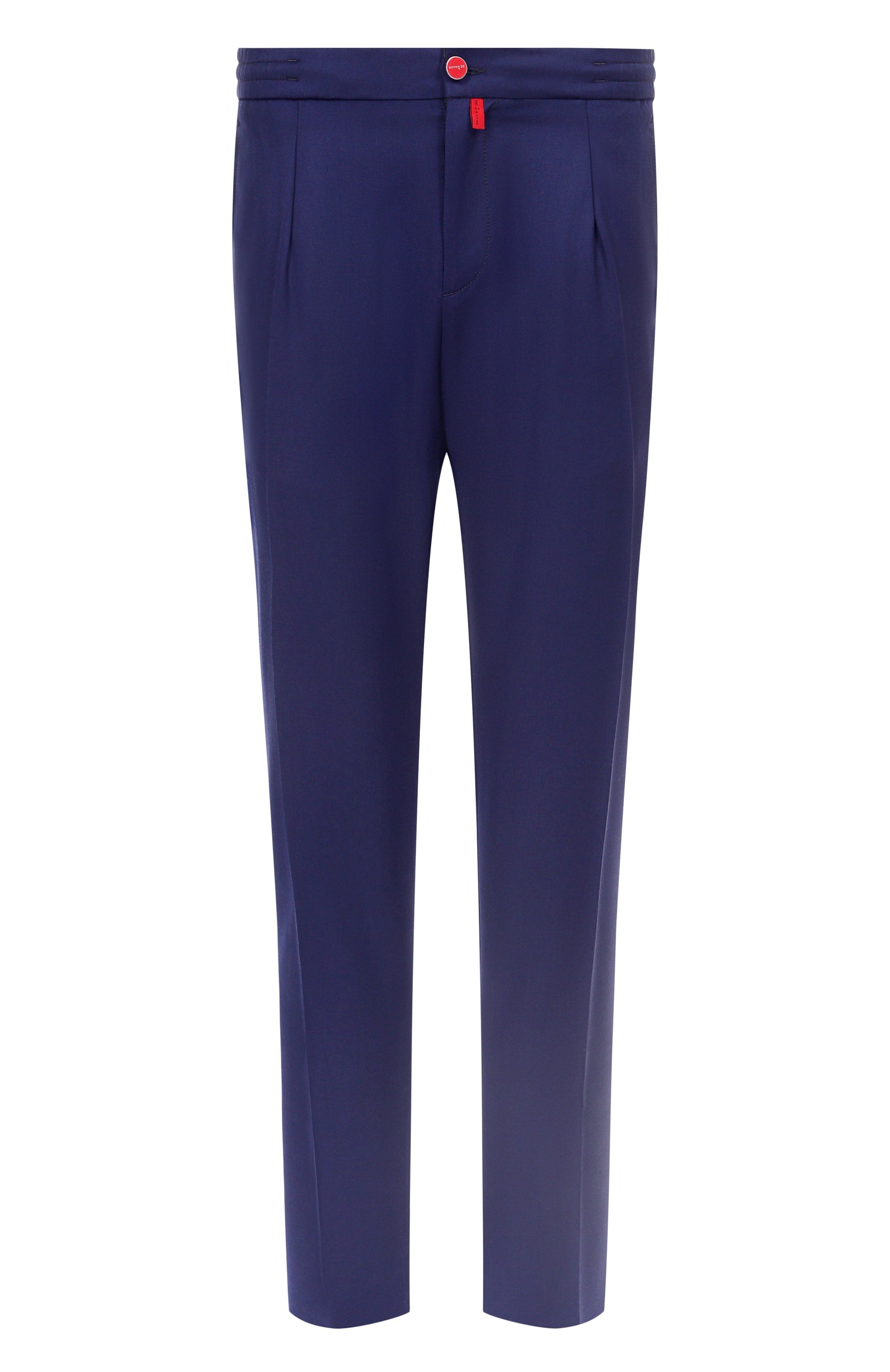 Шерстяные брюки KITON темно-синего цвета по цене 175500 руб., арт. UP1LACK0630F04, фото 1 Шерстяные брюки KITON, арт. UP1LACK0630F04, фото 1