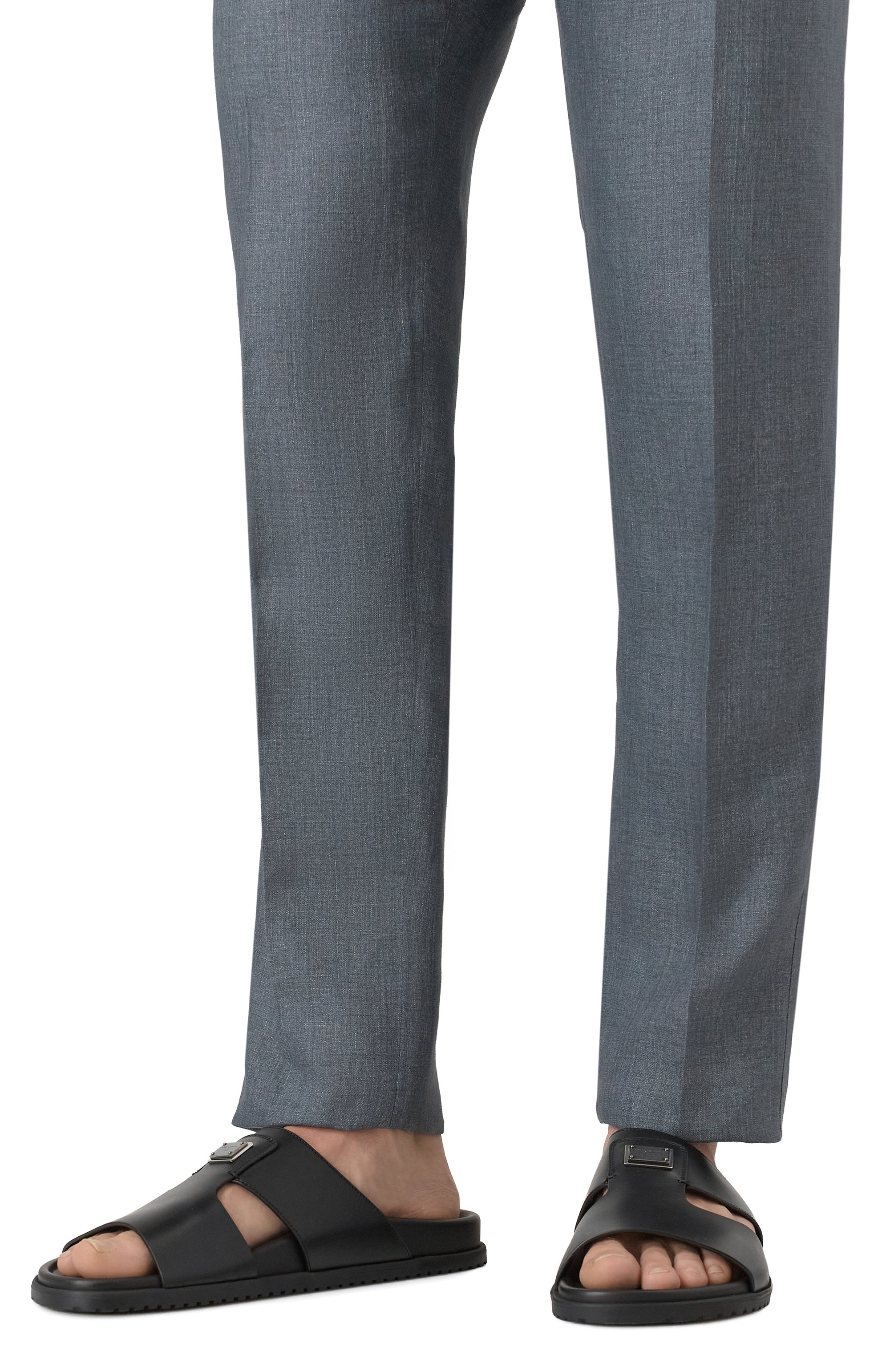 Кожаные шлепанцы DOLCE & GABBANA, арт. A80506/A9Q67, фото 3