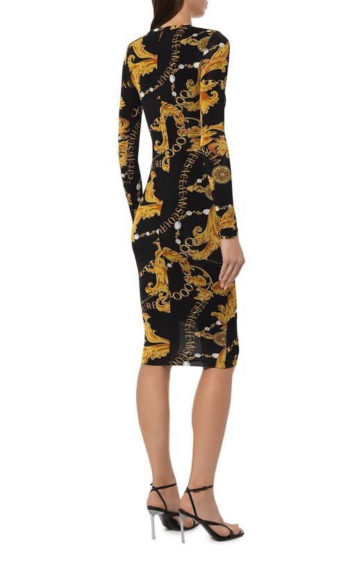 Платье из вискозы Versace Jeans Couture 75HA0920/JS204 Чёрный  75HA0920/JS204 Фото 4