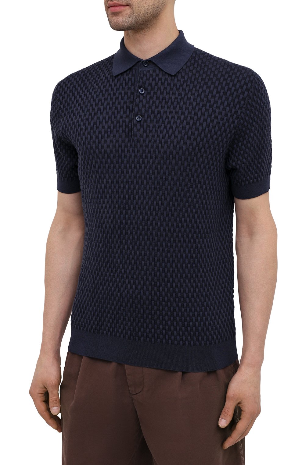 Поло из хлопка и шелка BRIONI, арт. UMR200/P0K16, фото 3