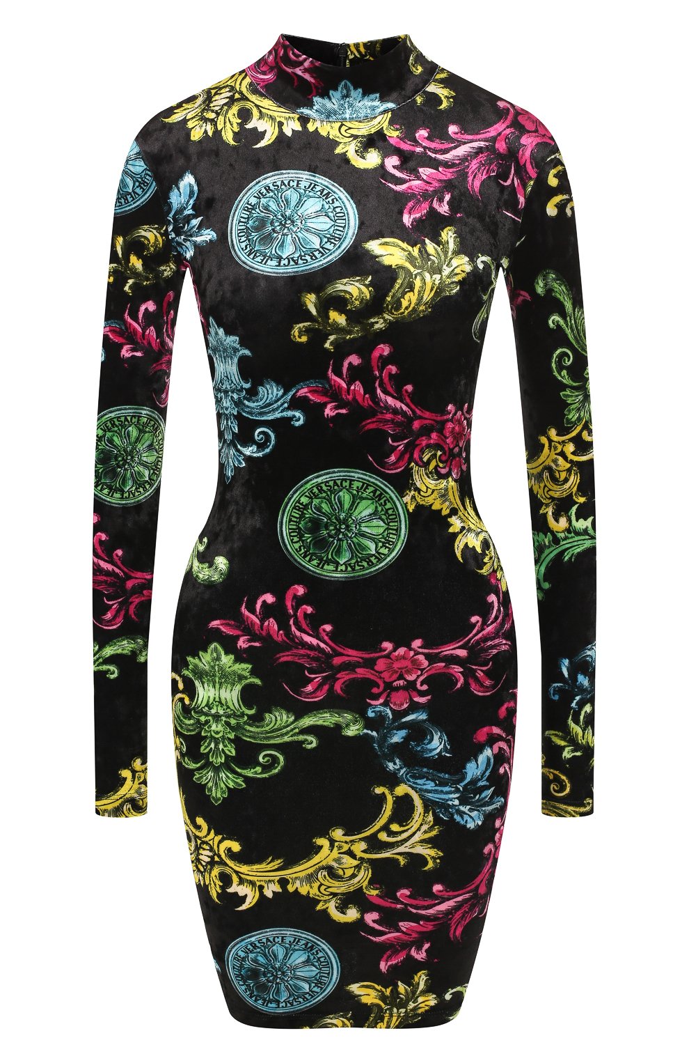 Платье VERSACE JEANS COUTURE черного цвета по цене 23550 руб., арт. D2HUB439-UDM926/S0607, фото 1 Платье VERSACE JEANS COUTURE, арт. D2HUB439-UDM926/S0607, фото 1