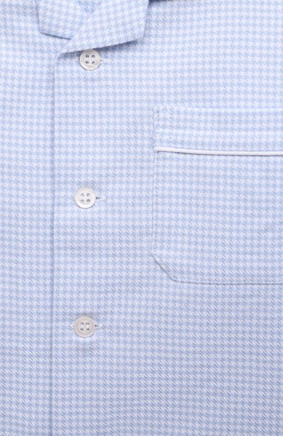 Хлопковая пижама DEREK ROSE голубого цвета по цене 17250 руб., арт. 7025-KELB023, фото 4 Хлопковая пижама DEREK ROSE, арт. 7025-KELB023, фото 4