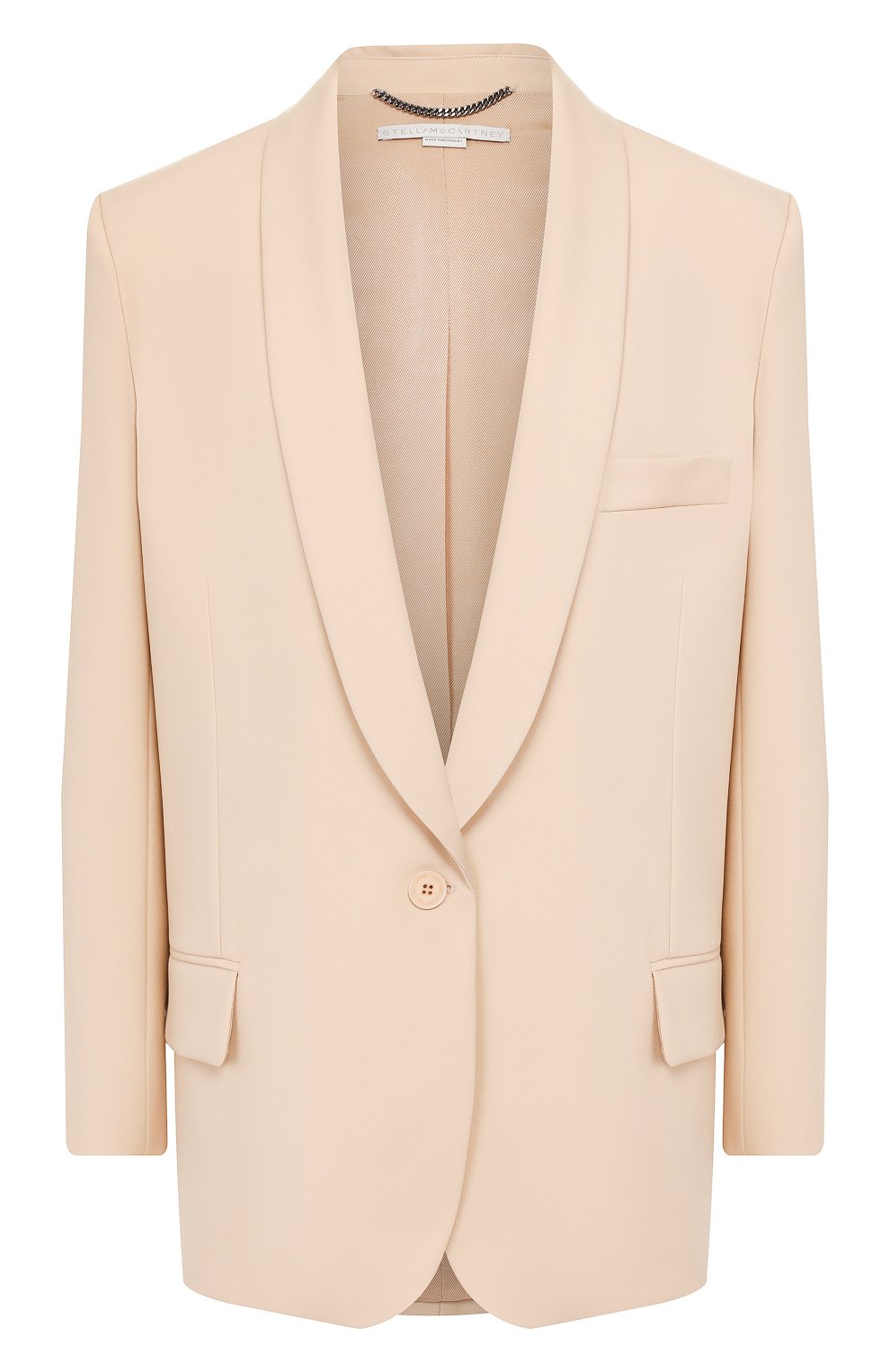 Шерстяной жакет STELLA MCCARTNEY кремового цвета по цене 129500 руб., арт. 600773/S0A41, фото 1 Шерстяной жакет STELLA MCCARTNEY, арт. 600773/S0A41, фото 1
