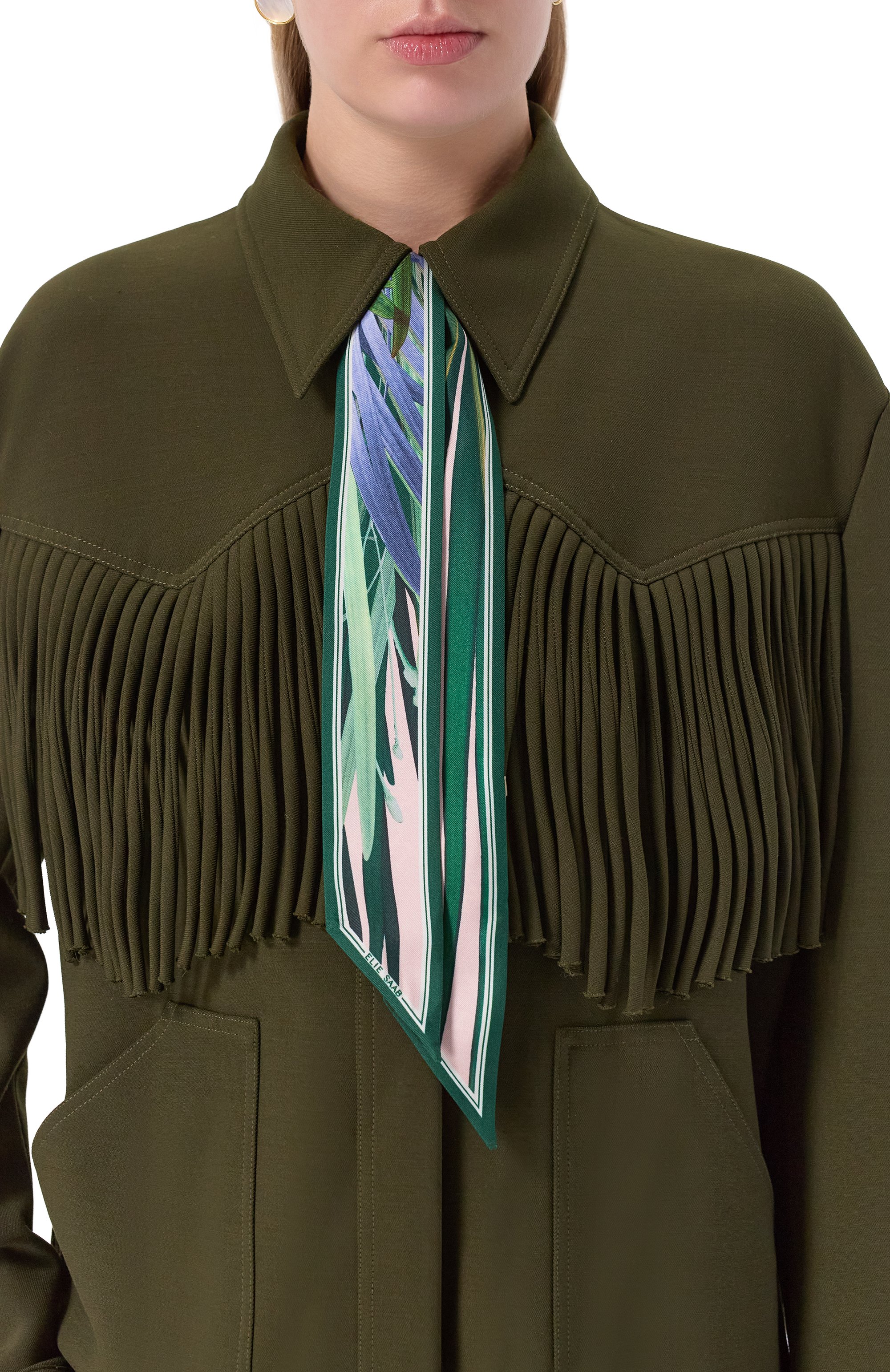 Шелковый шарф-твилли ELIE SAAB, арт. 710009234, фото 2