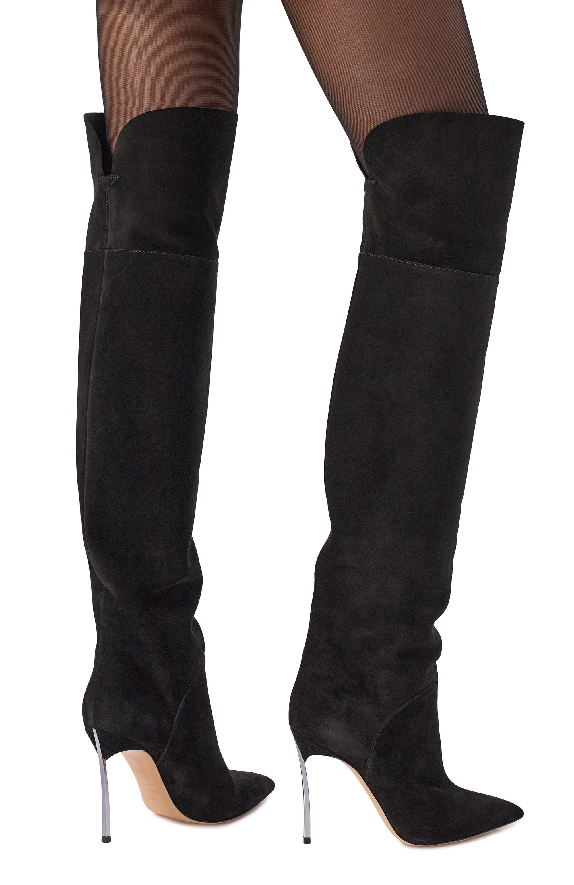 Замшевые ботфорты blade 100 CASADEI, арт. 1T076A100MC1832, фото 3