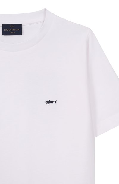 Хлопковая футболка PAUL & SHARK JUNIOR, арт. WUM004/LAA54/10A-16A, фото 3