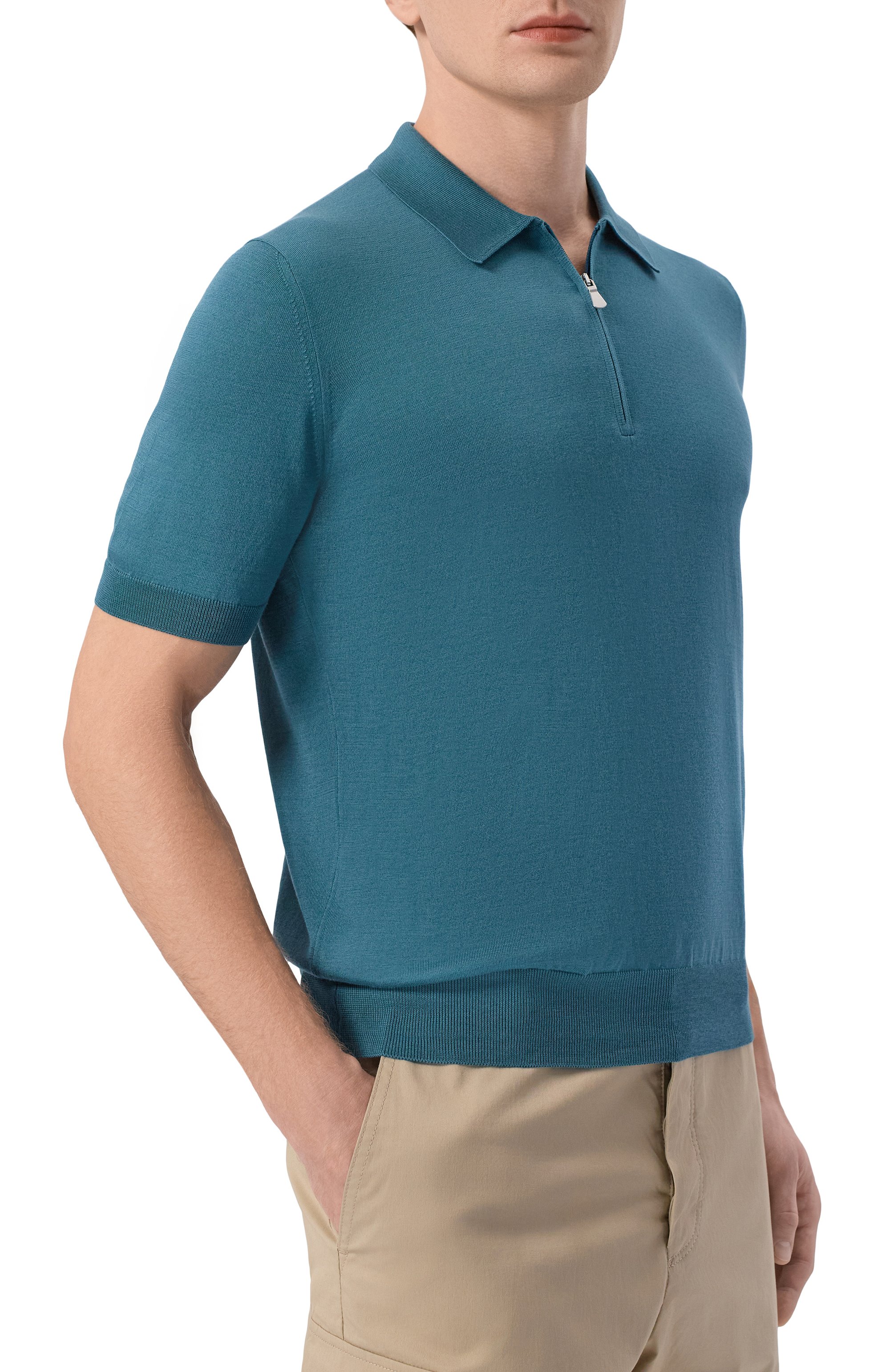 Поло из шелка и хлопка GRAN SASSO, арт. 43166/16290, фото 3