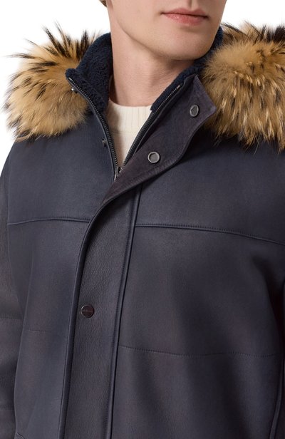 Парка из овчины KITON синего цвета по цене 1370000 руб., арт. UW0627MV03S24, фото 5 Парка из овчины KITON, арт. UW0627MV03S24, фото 5