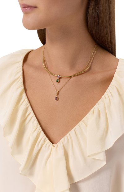 Колье imber SWAROVSKI золотого цвета по цене 29950 руб., арт. 5753273, фото 2 Колье imber SWAROVSKI, арт. 5753273, фото 2