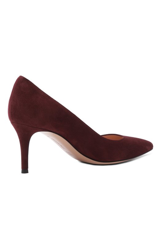 Замшевые туфли Gianvito 70 Gianvito Rossi G26770.70RIC.CAMR0YA Бордовый  G26770.70RIC.CAMR0YA Фото 5