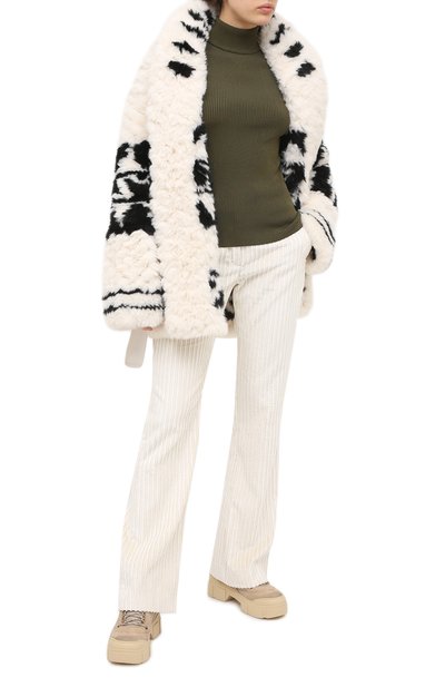 Пальто DSQUARED2 белого цвета по цене 253000 руб., арт. S72AA0464/S53449, фото 2 Пальто DSQUARED2, арт. S72AA0464/S53449, фото 2