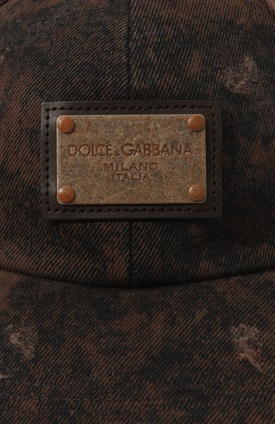 Хлопковая бейсболка DOLCE & GABBANA, арт. GH764A/G8ID8, фото 4