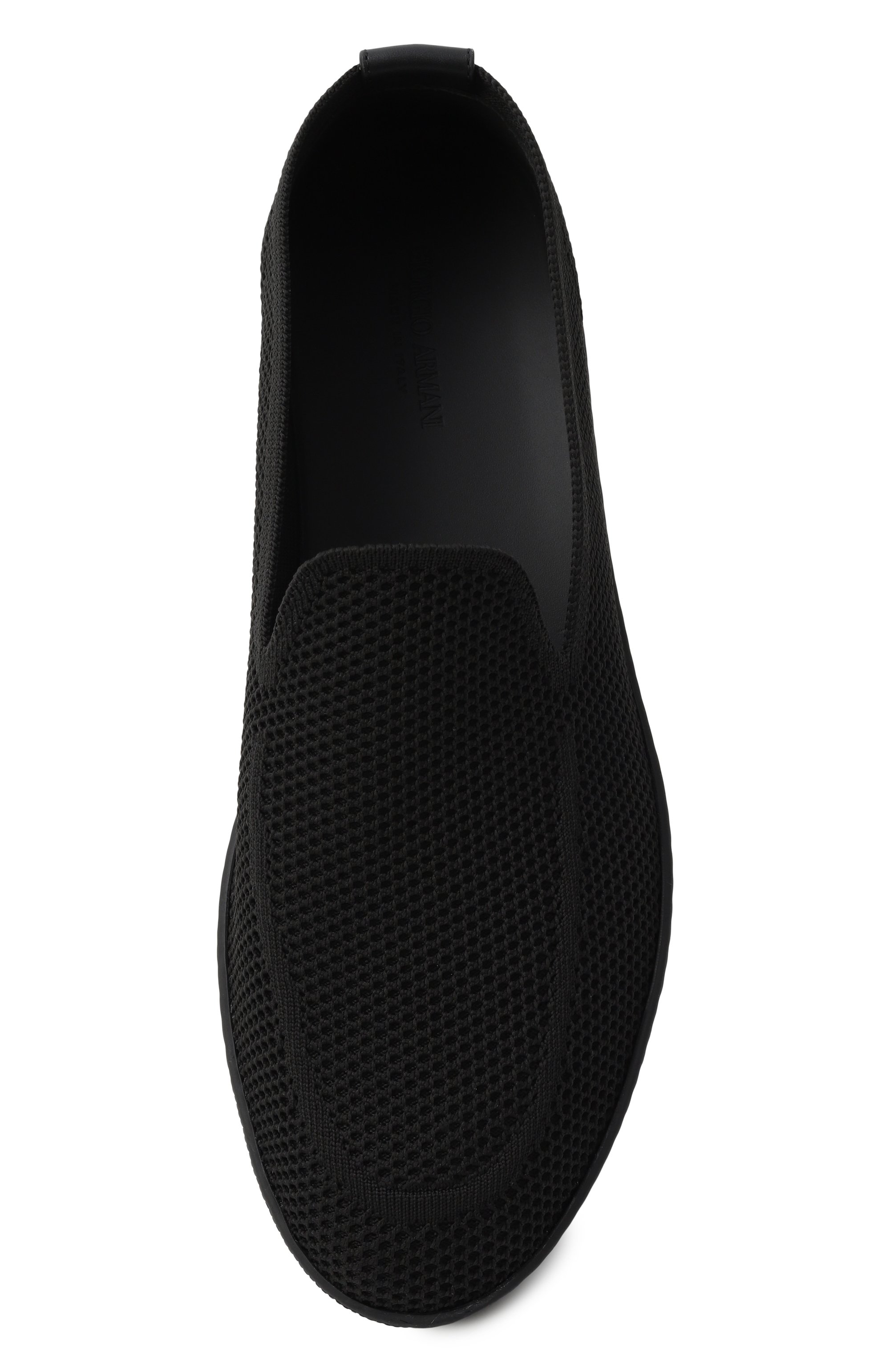Текстильные лоферы GIORGIO ARMANI черного цвета по цене 78900 руб., арт. X2X205/XR089, фото 6 Текстильные лоферы GIORGIO ARMANI, арт. X2X205/XR089, фото 6