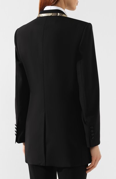 Жакет из смеси шерсти и шелка DOLCE & GABBANA, арт. F292RT/FUBAJ, фот о 4