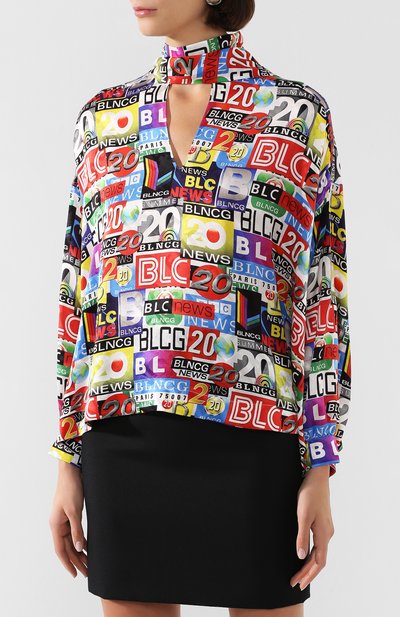 Шелковая блузка BALENCIAGA, арт. 595072/TILP1, фото 3